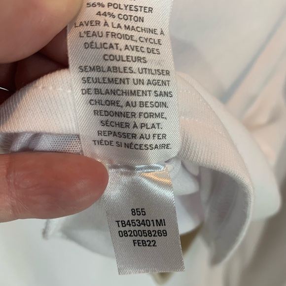 Treasure & Bond Sleeveless Sheath Dress with Side Rouching - White - size XXS - Picture 5 of 6